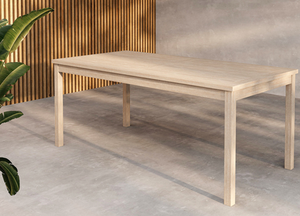 Venture Home Kenya Rektangulärt Matbord Utomhus 180 x 90 Vitputsad