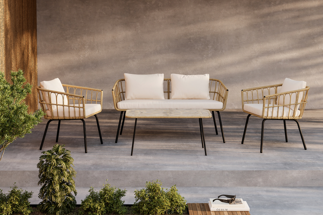 Venture Home Ortigia Lounge Set Utomhus Natur