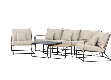 Venture Home Palazzo Soffgrupp Utomhus Svart Beige