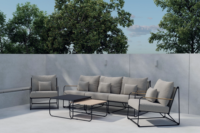 Venture Home Palazzo Lounge Set Utomhus Svart