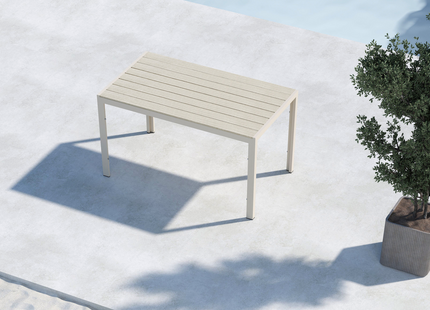 Venture Home Mirko Rektangulärt Matbord Utomhus 140 x 80 Beige