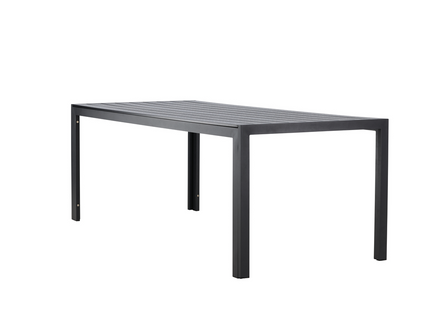 Venture Home Mirko Rektangulärt Matbord Utomhus 205 x 90 Svart
