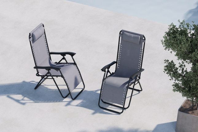 Venture Home Vulcano Solstol Grå