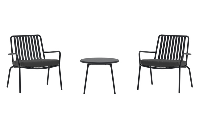 Venture Home Mykonos Lounge Set Utomhus Svart
