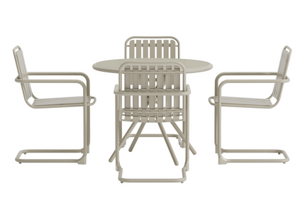 Venture Home Chios Matgrupp Utomhus Med 4st Matstolar Beige