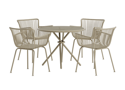Venture Home Sifnos Matgrupp Utomhus Med 4st Matstolar Beige