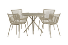 Venture Home Sifnos Matgrupp Utomhus Med 4st Matstolar Beige