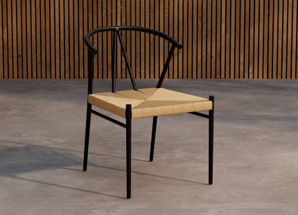Venture Home Alfons Matstol Utomhus Svart