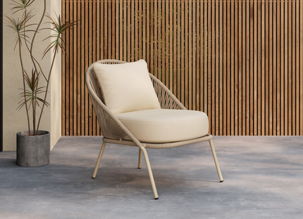 Venture Home Lindos Loungefåtölj Utomhus Beige 2-pack