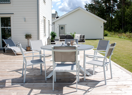 Venture Home Copacabana Runt Matbord Utomhus Ø120 Grå