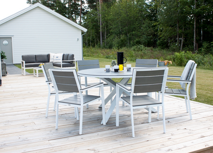 Venture Home Copacabana Runt Matbord Utomhus Ø120 Grå