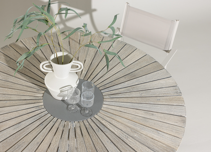 Venture Home Rives Runt Matbord Utomhus ⌀150 Vitputsad