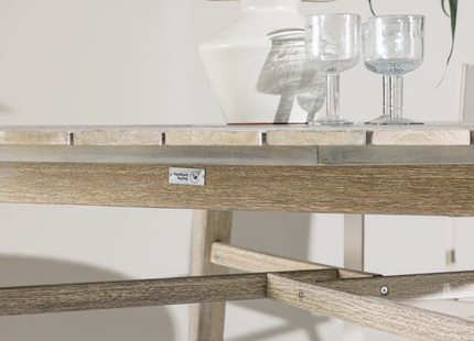 Venture Home Rives Runt Matbord Utomhus ⌀150 Vitputsad
