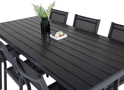 Venture Home Copacabana & Break Matgrupp Utomhus Med 6st Matstolar Svart