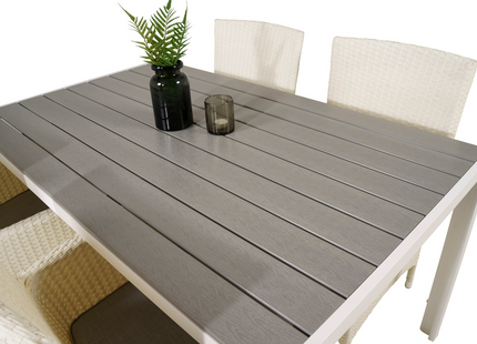 Venture Home Malin & Break Matgrupp Utomhus Med 4st Matstolar Vit
