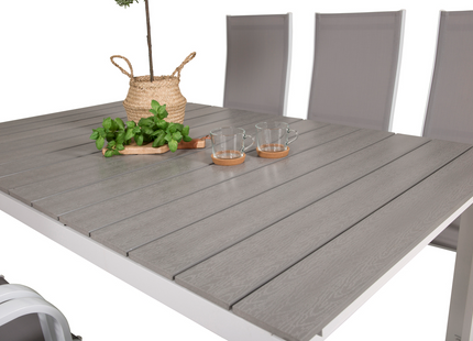 Venture Home Levels & Copacabana Matgrupp Utomhus Med 6st Matstolar Vit/Grå