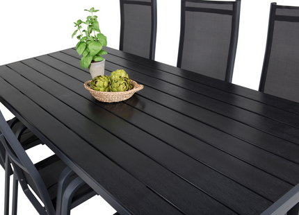 Venture Home Copacabana & Break Matgrupp Utomhus Med 6st Matstolar Svart