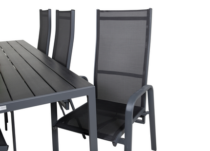 Venture Home Copacabana & Break Matgrupp Utomhus Med 6st Matstolar Svart