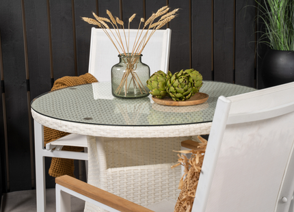 Venture Home Volta, Texas Matgrupp Utomhus Med 2st Matstolar Vit