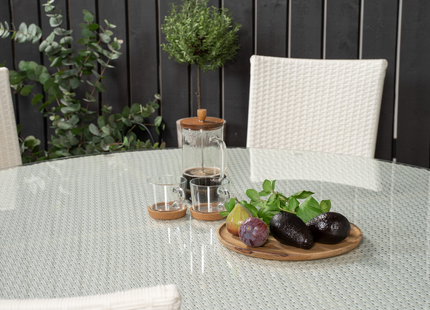 Venture Home Volta, Anna Matgrupp Utomhus Med 6st Matstolar Vit