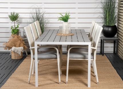 Venture Home Anna & Break Matgrupp Utomhus Med 6st Matstolar Vit