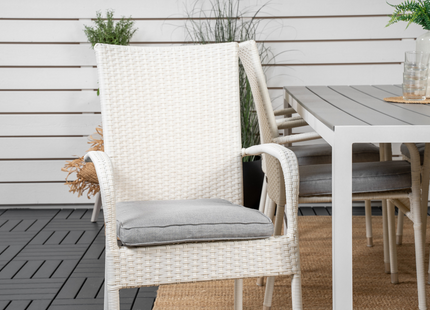 Venture Home Anna & Break Matgrupp Utomhus Med 6st Matstolar Vit