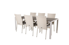 Venture Home Anna & Break Matgrupp Utomhus Med 6st Matstolar Vit