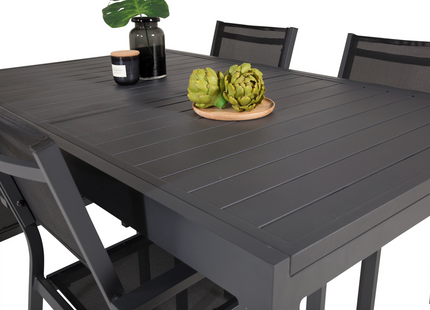 Venture Home Copacabana & Marbella Matgrupp Utomhus Med 4st Matstolar Svart
