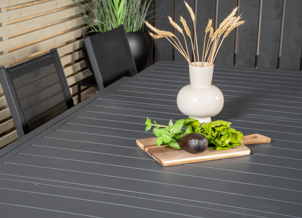 Venture Home Marbella, Parma Matgrupp Utomhus Med 8st Matstolar Svart
