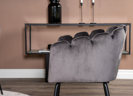 Furniture Fashion & Venture Home Limhamn & Estelle Matstolar Grå + Runda Matbord ⌀106 Vit