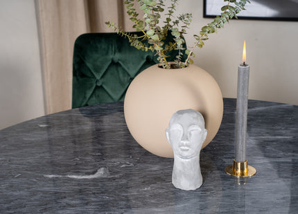 Venture Home Estelle & Velvet Deluxe Runda Matbord ⌀106 Mörkgrå + Matstolar 2-pack Grön