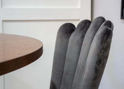 Furniture Fashion Limhamn & Copenhagen Matstolar 2-pack Grå + Runda Matbord ⌀140 Brun