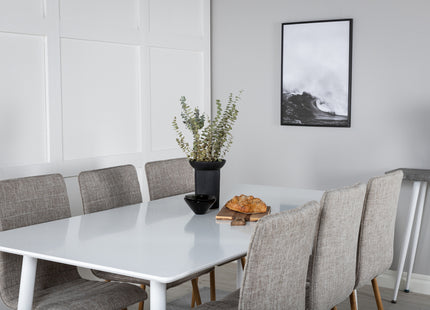 Venture Home Polar & Windu Rektangulära Matbord 180 x 90 Vit +