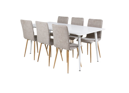 Venture Home Polar & Windu Rektangulära Matbord 180 x 90 Vit +