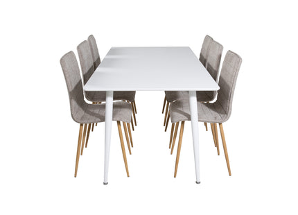 Venture Home Polar & Windu Rektangulära Matbord 180 x 90 Vit +