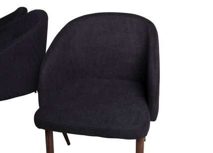 Venture Home Arch & Marina Matstolar 2-pack Svart + Rektangulära Matbord 180 x 90 Svart