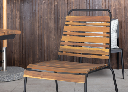 Venture Home Chan, Bois Matgrupp Utomhus Med 4st Matstolar Natur