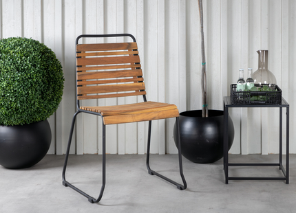 Venture Home Chan, Bois Matgrupp Utomhus Med 4st Matstolar Natur