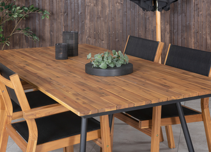 Venture Home Venice & Chan Matgrupp Utomhus Med 4st Matstolar Natur