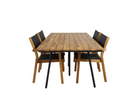 Venture Home Venice & Chan Matgrupp Utomhus Med 4st Matstolar Natur