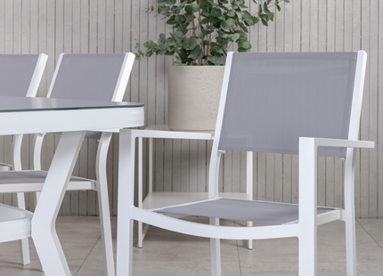 Venture Home Virya & Copacabana Matgrupp Utomhus Med 6st Matstolar Vit