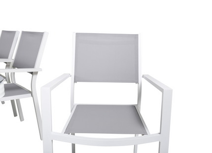 Venture Home Virya & Copacabana Matgrupp Utomhus Med 6st Matstolar Vit