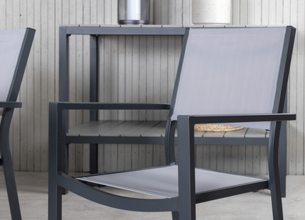 Venture Home Virya & Copacabana Matgrupp Utomhus Med 6st Matstolar Svart