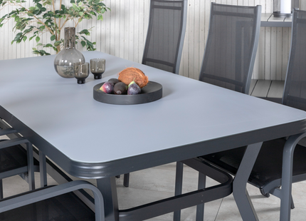 Venture Home Virya, Copacabana Matgrupp Utomhus Med 6st Matstolar Svart