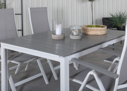 Venture Home Levels, Albany Matgrupp Utomhus Med 4st Matstolar Grå