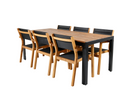 Venture Home Venice & Bois Matgrupp Utomhus Med 6st Matstolar Natur