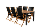 Venture Home Little John & Bois Matgrupp Utomhus Med 6st Matstolar Svart/Natur