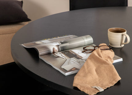 Furniture Fashion & Venture Home Copenhagen & Petra Runda Matbord ⌀140 Svart + Matstolar Svart