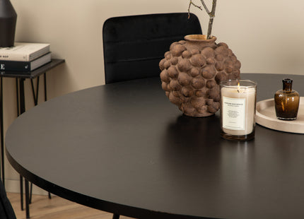 Furniture Fashion & Venture Home Copenhagen & Windu Runda Matbord ⌀140 Svart + Matstolar 2-pack Svart