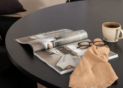 Furniture Fashion & Venture Home Copenhagen & Petra Runda Matbord ⌀140 Svart + Matstolar Svart